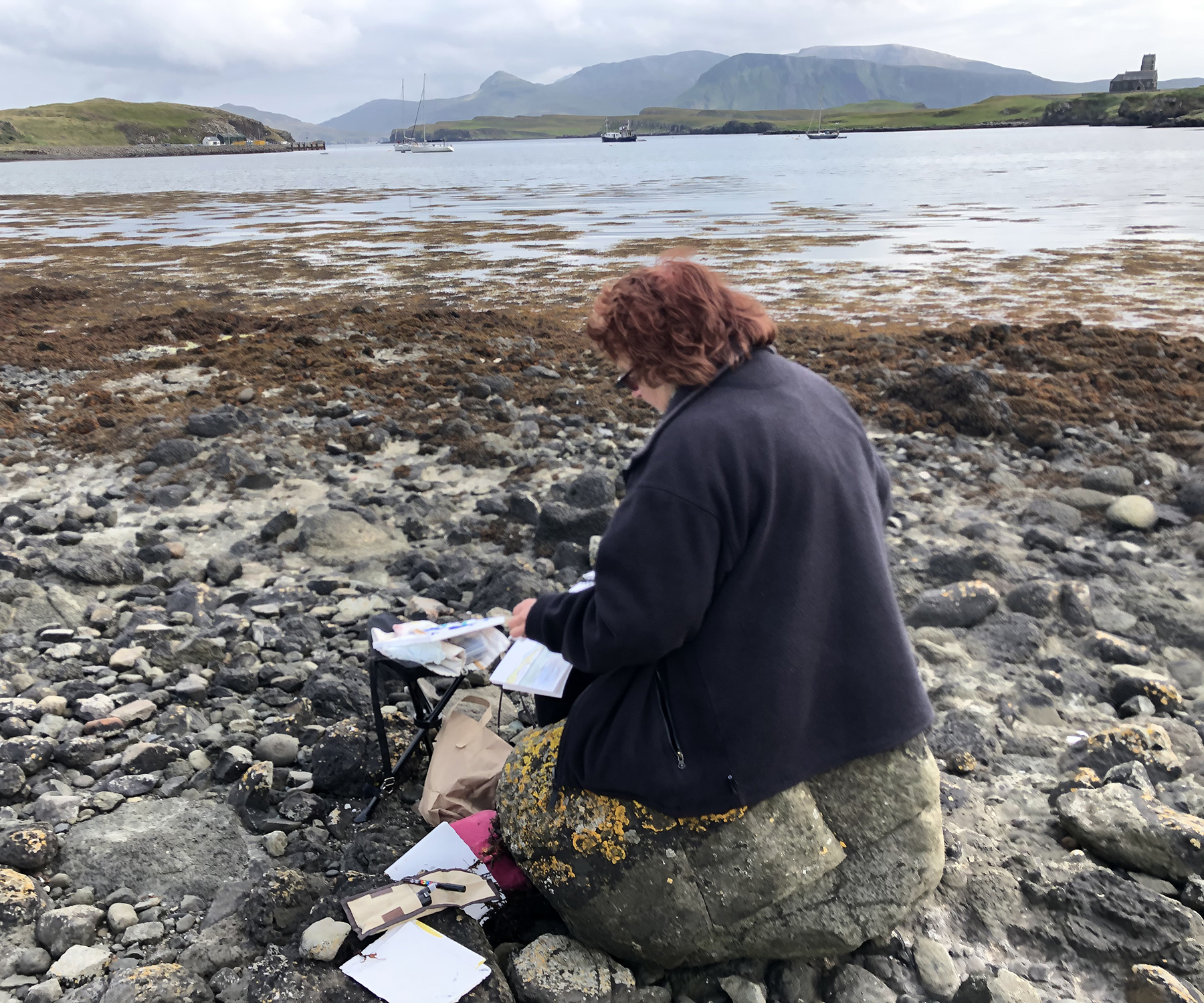 Art Tourism, Painting on the shore at Canna