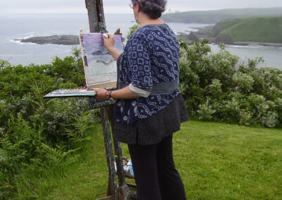 Clifftop painting, Catterline