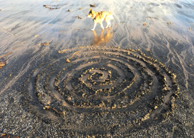 Inspiration - labyrinth and dog