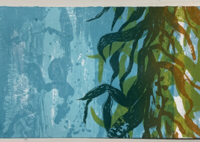 Sea Kelp, screenprint, 2023, 38 x 14cm AVAILABLE £25 unframed