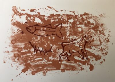 Wemyss Cave Carvings, screenprint (1/2), 2023, 38 x 28 cm, unframed £55